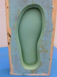 Zapato en silicon para galvanoplastia
