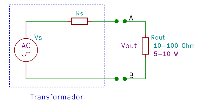 Modelo de un transformador