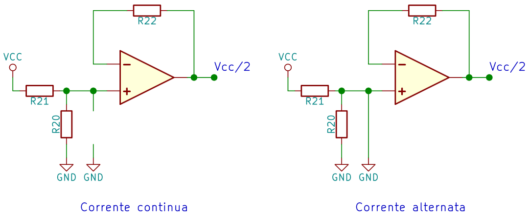 Comportamento del condensatore di bypass