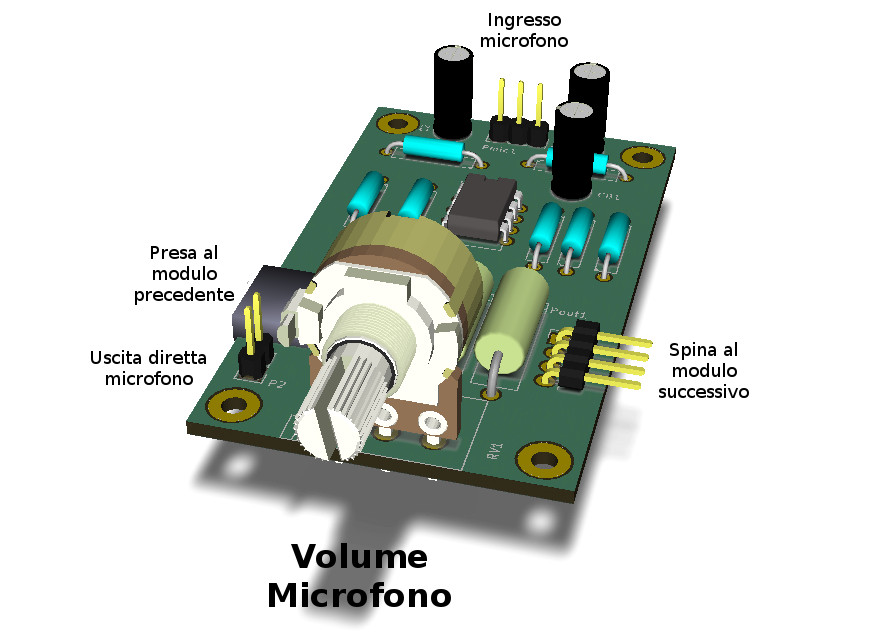 Foto del modulo microfonico